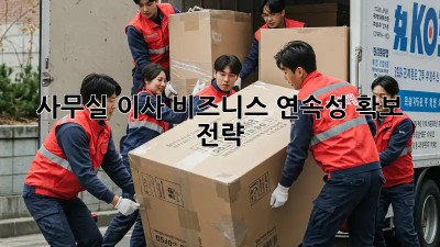 사무실 이사, 비즈니스 연속성 확보 전략